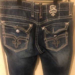 rock revival jeans mens 36x34 dark blue
